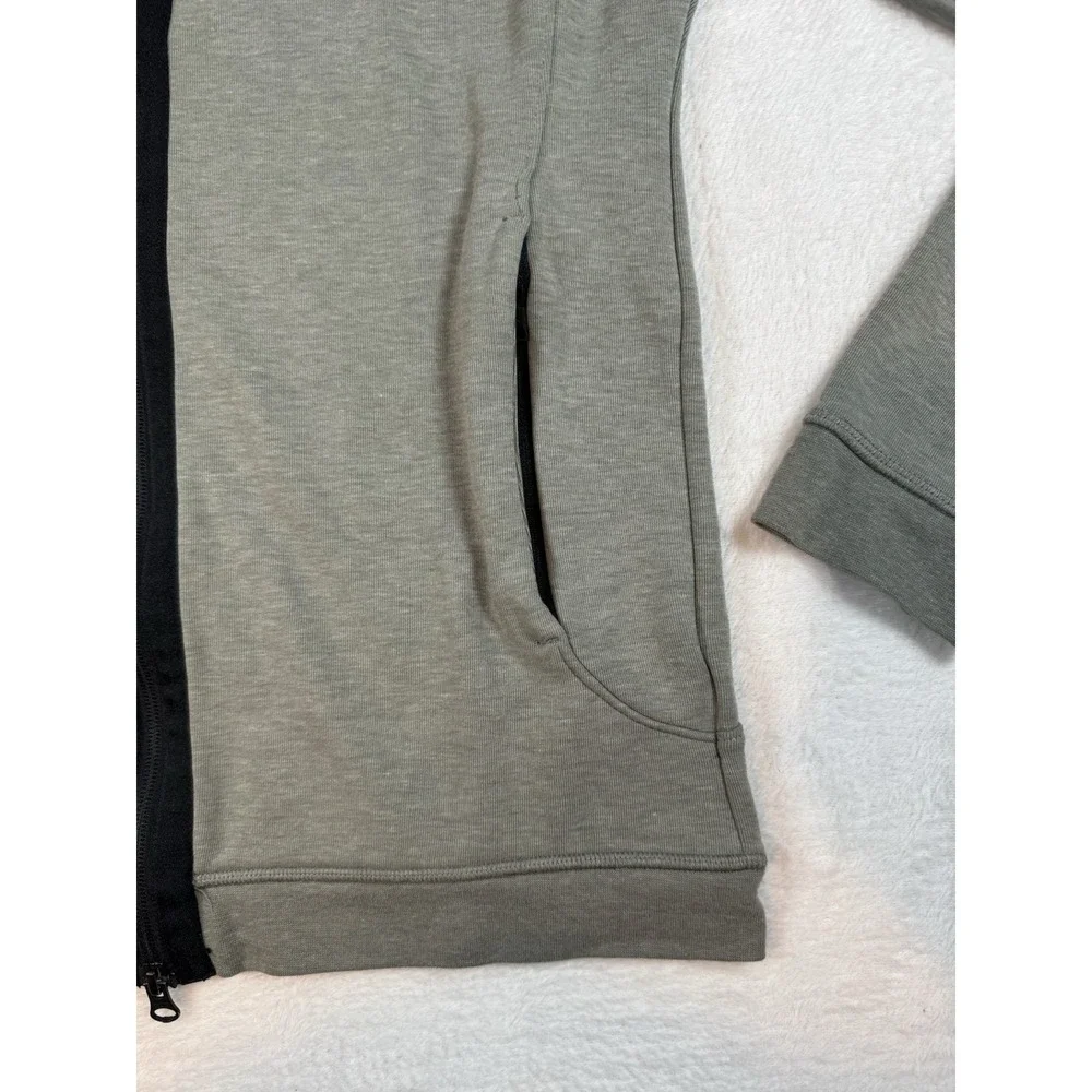 Jordan‎ Dri-FIT Hoodie Mens 2XL Gray Slim Fit Full Zip Jumpman Sweatshirt